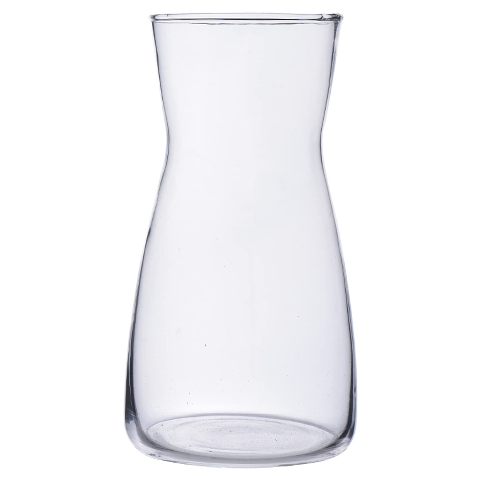 Jarrón de Vidrio Transparente 8" - Estilo Boho Moderno para Decoración del Hogar