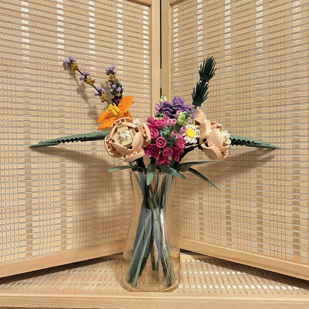 Jarrón de Vidrio Transparente 8" - Estilo Boho Moderno para Decoración del Hogar